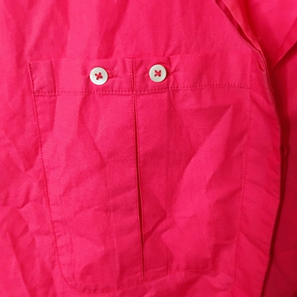 Cotelac Acoste Women's Sleeveless Button Down Shirt - Vibrant Pink - Picture 4 of 4